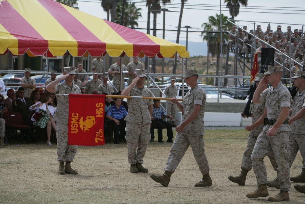 7th Engineer Support Battalion Change of Command