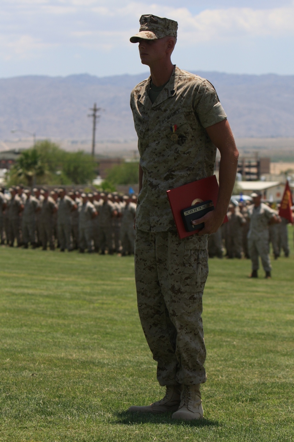 Marine saves gunner from burning tank, receives Navy and Marine Corps Medal