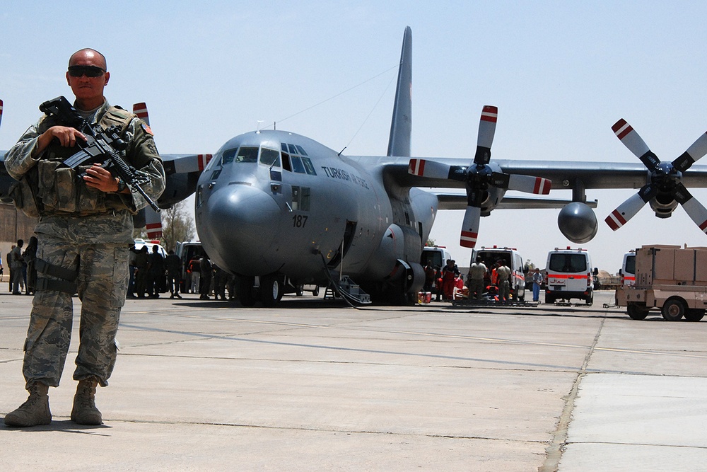 Aeromedical Evacuation: Coalition Forces, Kirkuk Officials Partner to Care for Bombing Victims