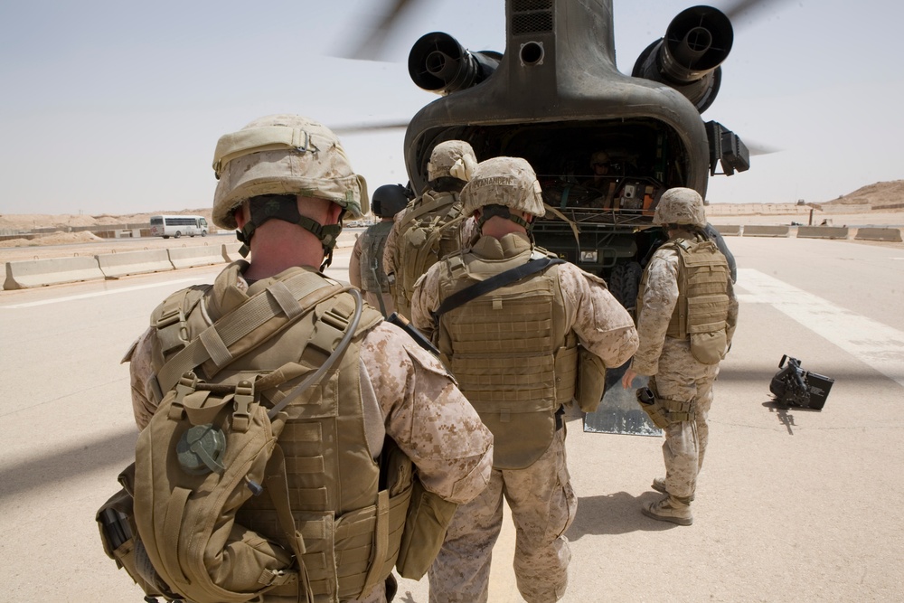 Marines Practice Aircraft Recovery