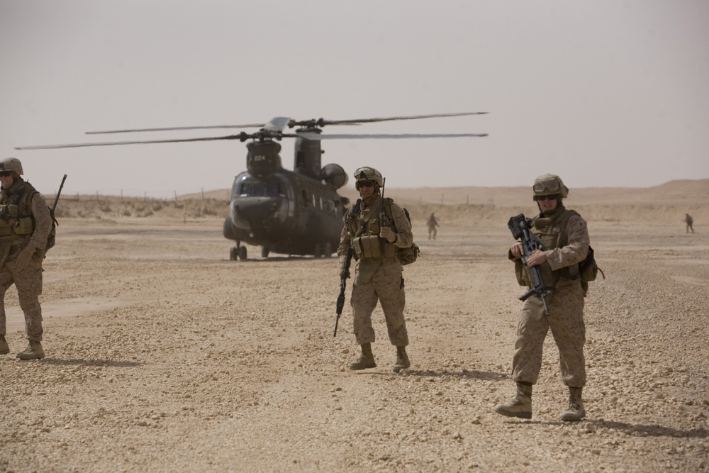 Marines Practice Aircraft Recovery