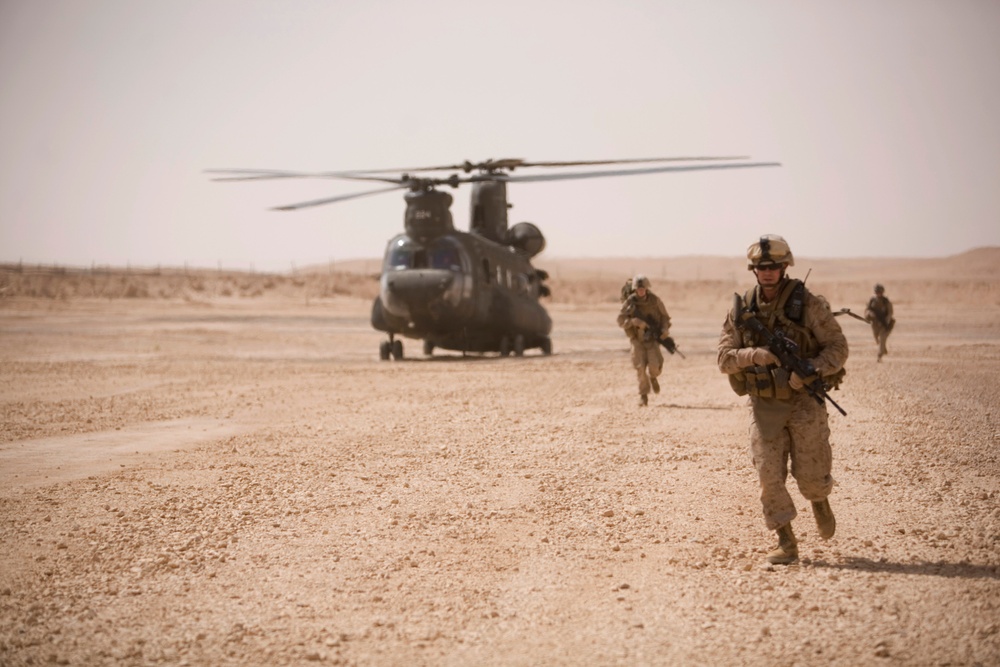 Marines Practice Aircraft Recovery