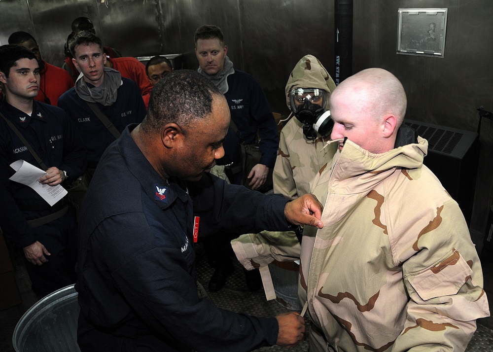 USS George Washington drill