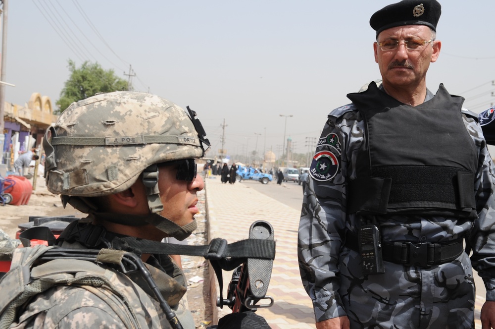 Joint patrol near Coalition Outpost Cashe South