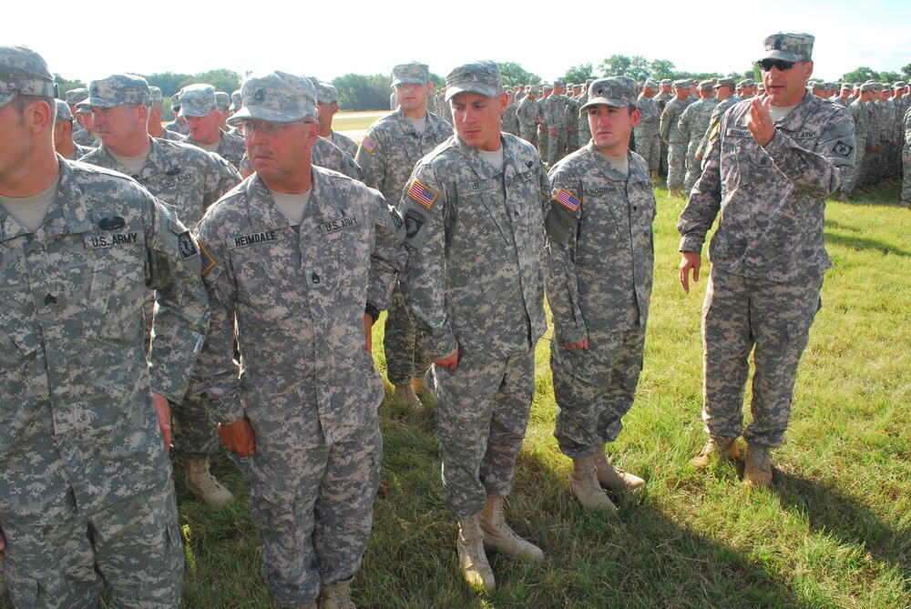 115th Fires Brigade Farewell Ceremony