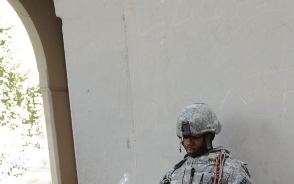 Iraqi forces search for improvised explosive device making materials