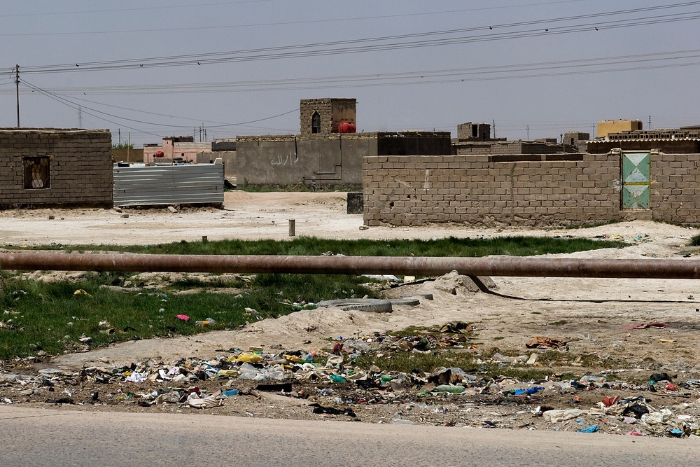 Soldiers Patrol Basra Streets