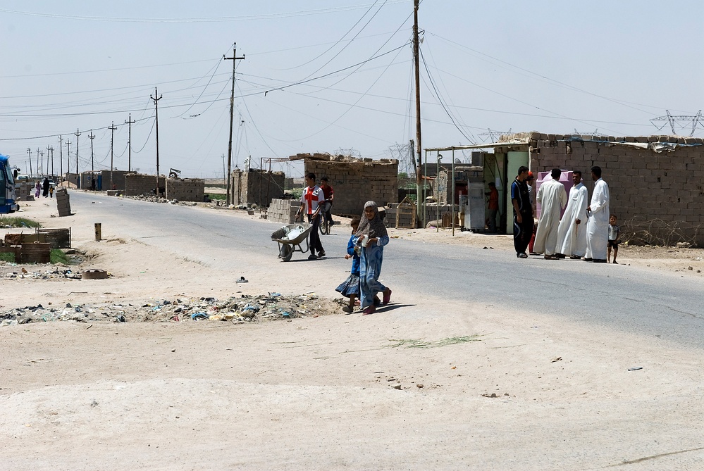 Soldiers Patrol Basra Streets