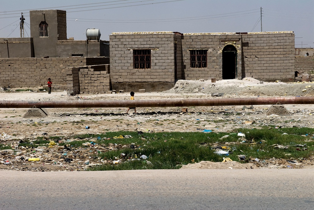 Soldiers Patrol Basra Streets