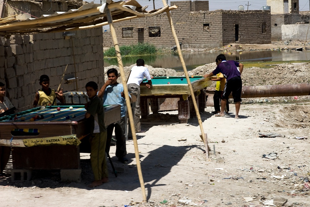 Soldiers Patrol Basra Streets