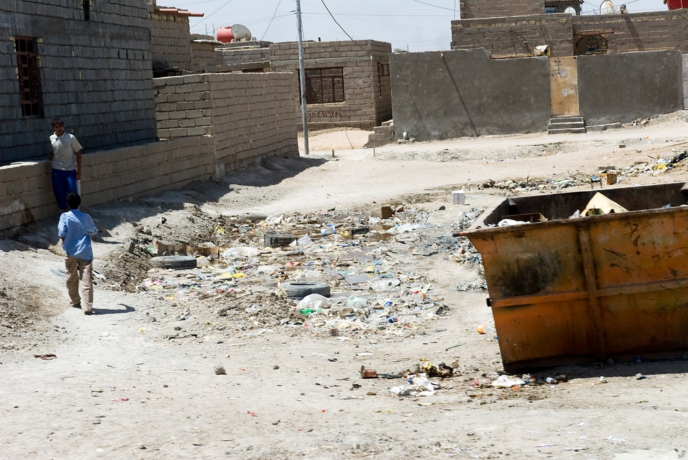 Soldiers Patrol Basra Streets