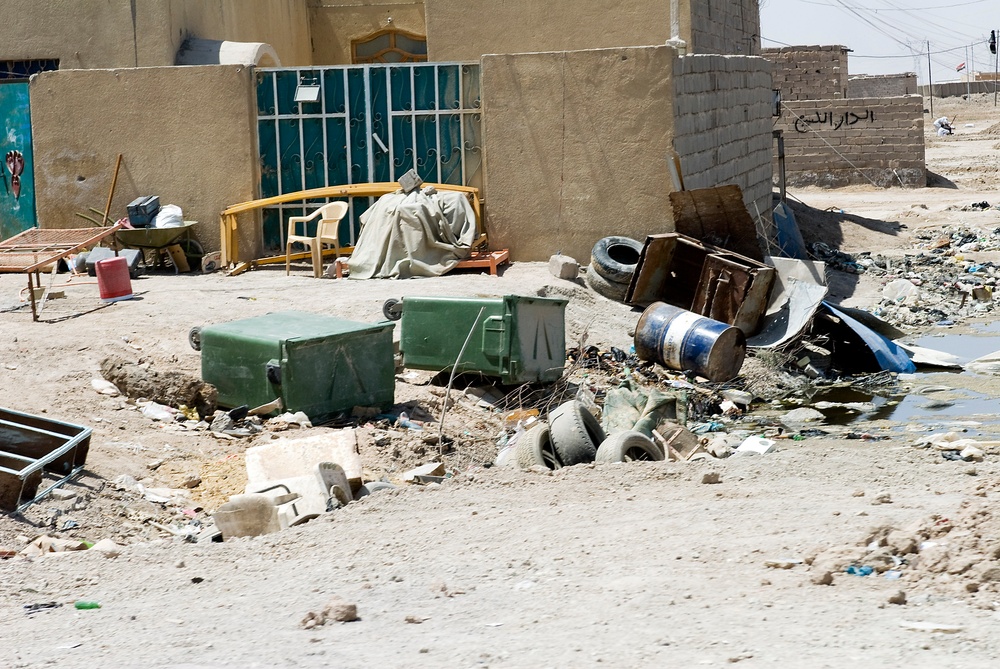 Soldiers Patrol Basra Streets