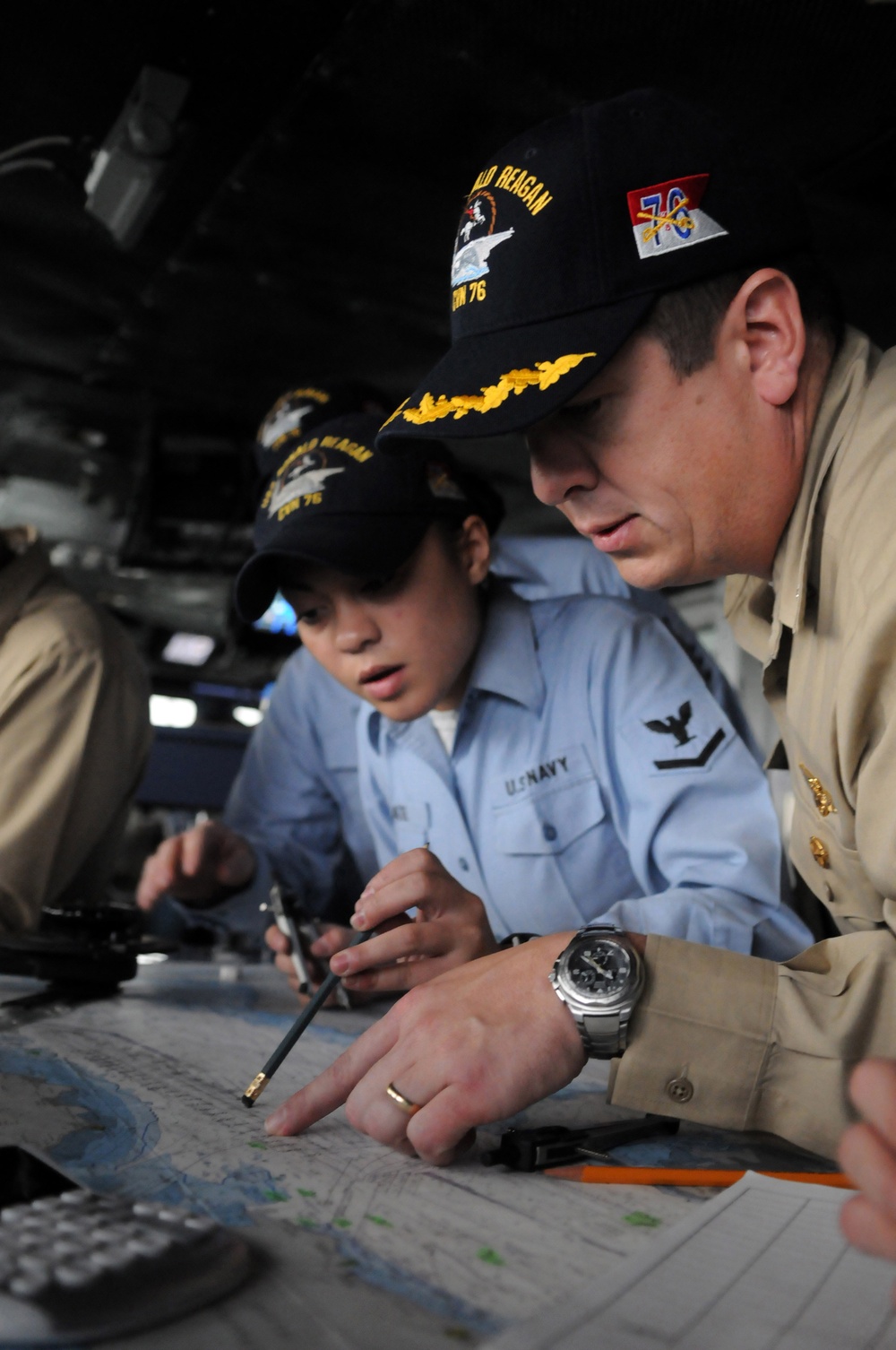 USS Ronald Reagan action