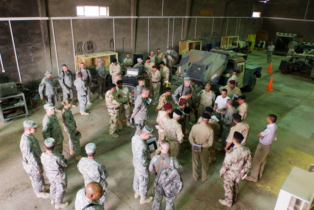 Iraqi Logisticians, 3rd Sustainment Command (Expeditionary) Leaders Discuss Operations