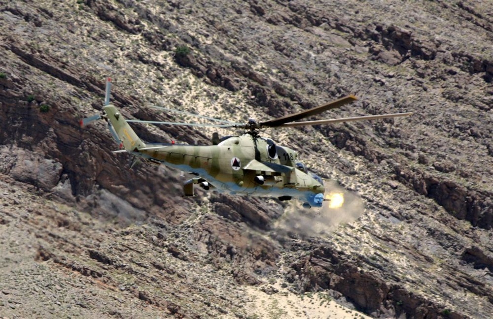 Afghan Mi-35 Attack Helicopters 'Arming Up'