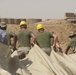 Marines prepare fuel bladder at Camp Ramadi