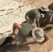 Marines prepare fuel bladder at Camp Ramadi