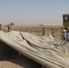 Marines prepare fuel bladder at Camp Ramadi