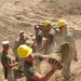 Marines prepare fuel bladder at Camp Ramadi