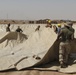 Marines prepare fuel bladder at Camp Ramadi