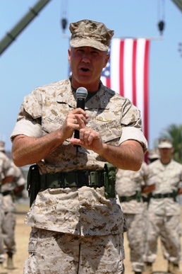 Brig. Gen. Hudson assumes command of 1st Marine Logistics Group