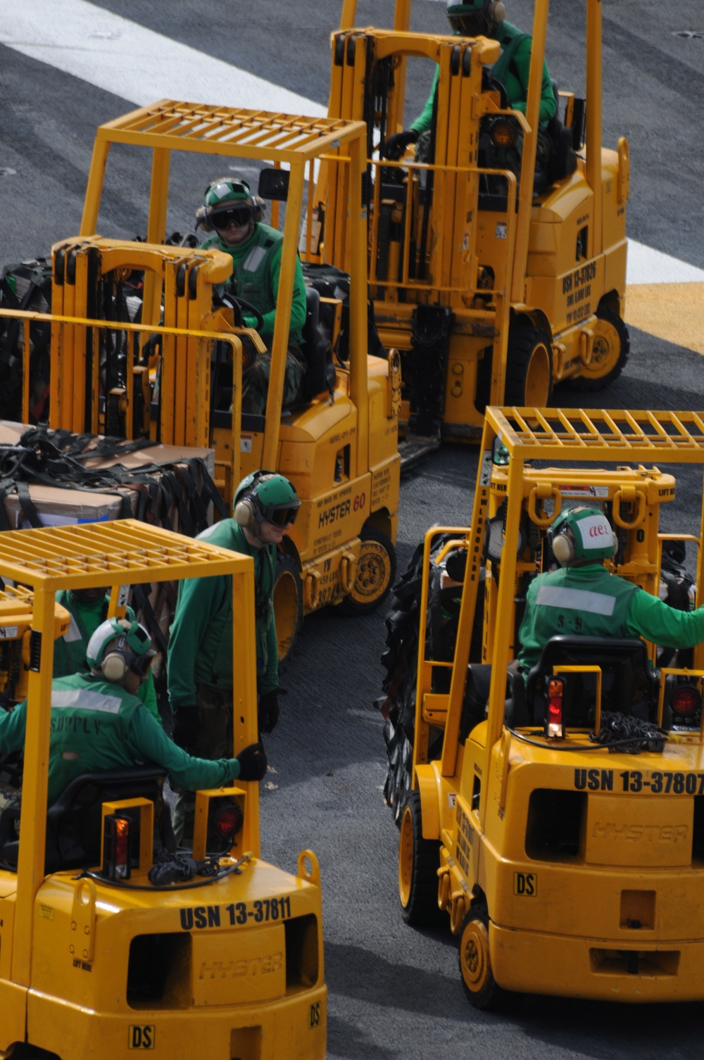 USS Ronald Reagan action