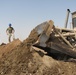 Marines use heavy equipment