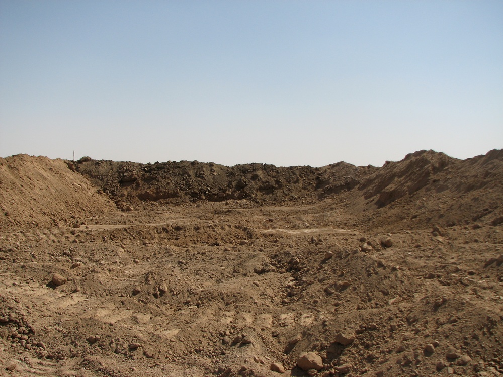 Marines use heavy equipment