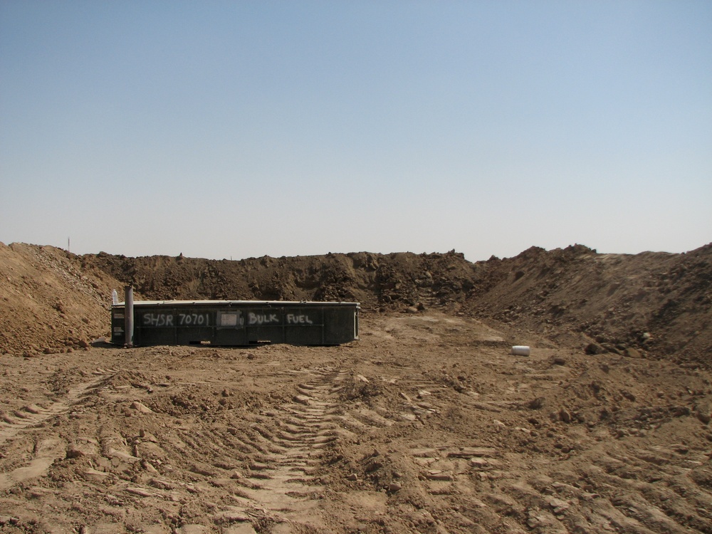 Marines use heavy equipment