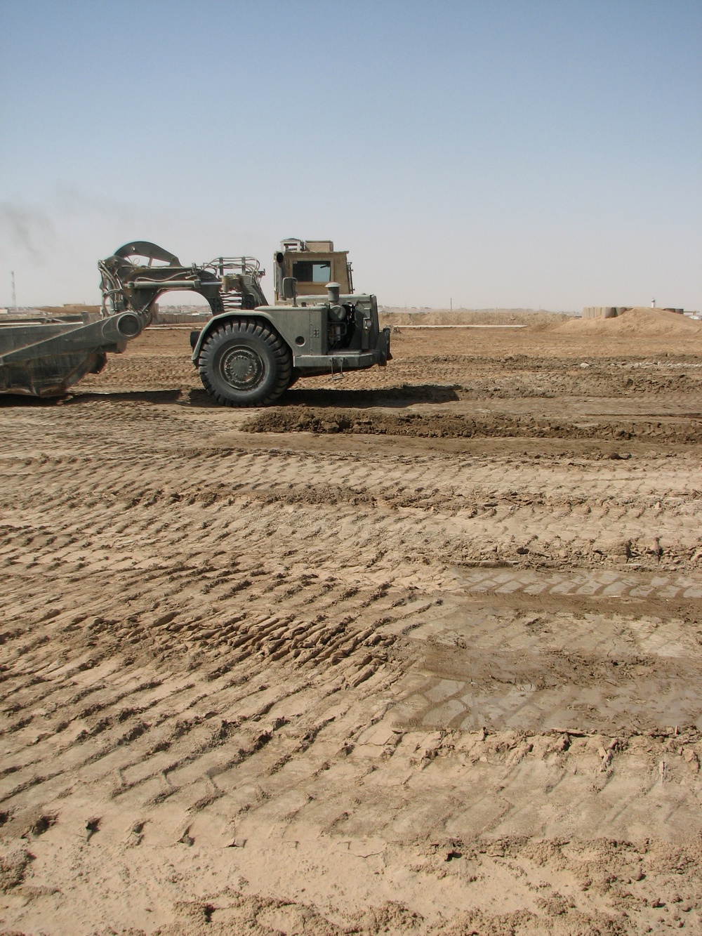 Marines use heavy equipment