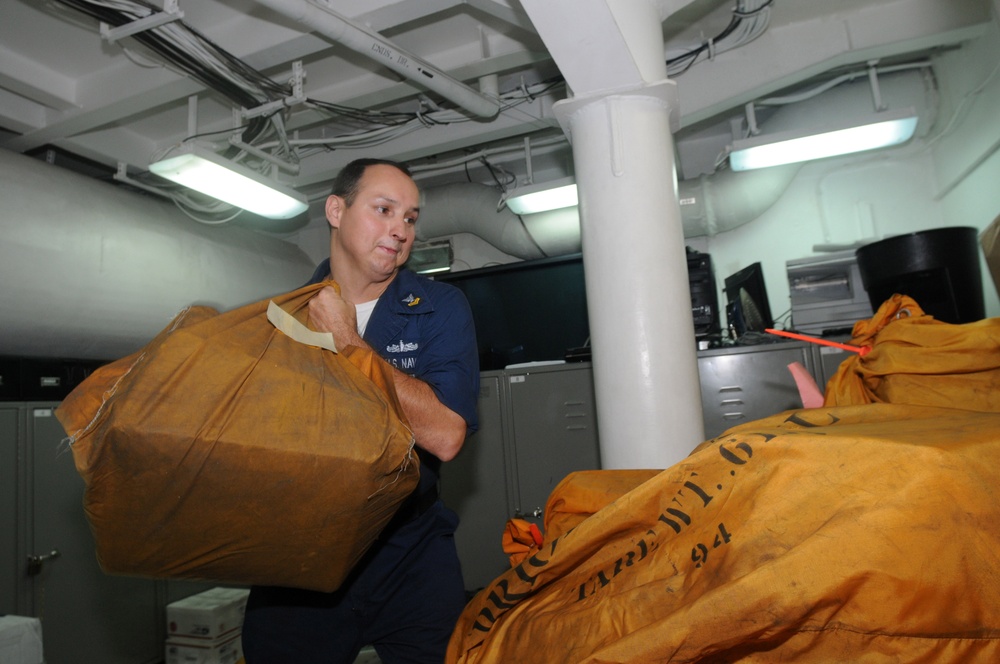 USS Ronald Reagan action