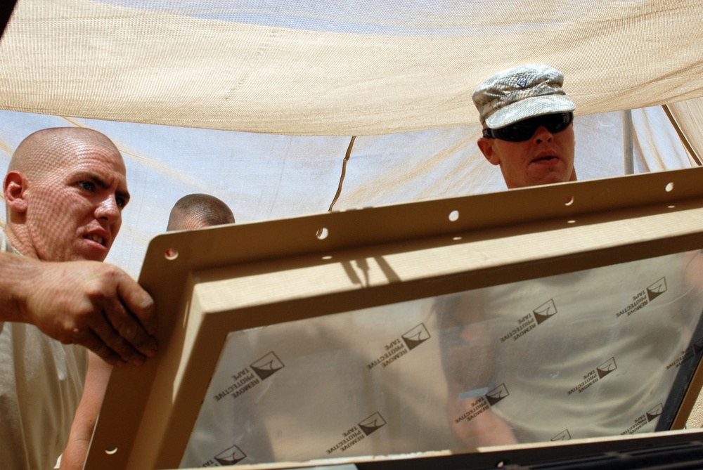 A Troop mechanics keep vehicles up to standard