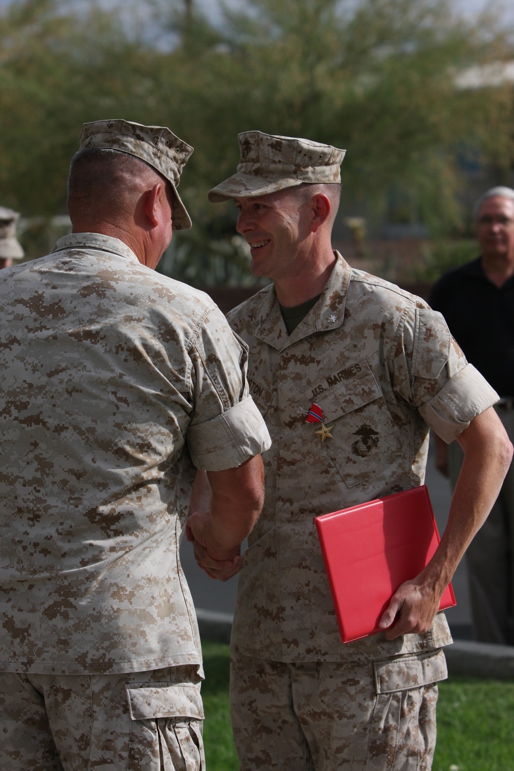 Outgoing Marines awarded for outstanding service at the Combat Center