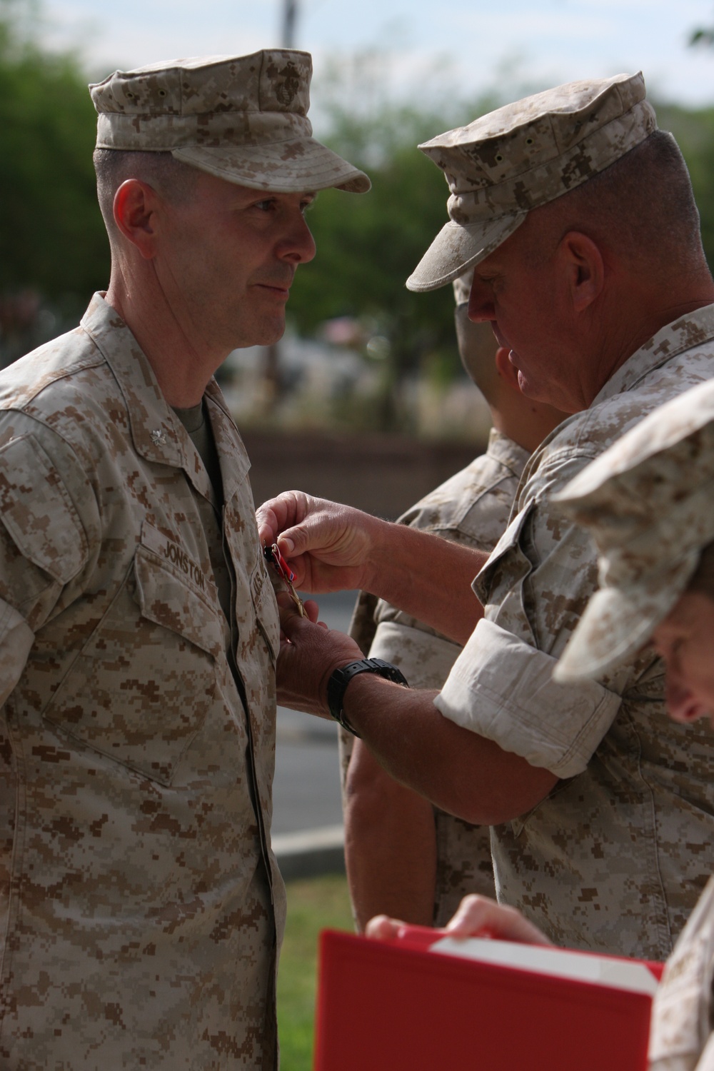 Outgoing Marines awarded for outstanding service at the Combat Center