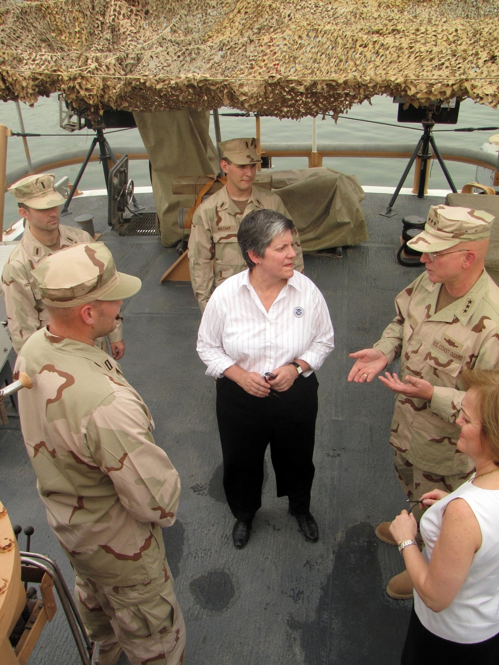 U.S. Coast Guard Atlantic Area Commander, Secretary of Homeland Security Visit Aquidneck