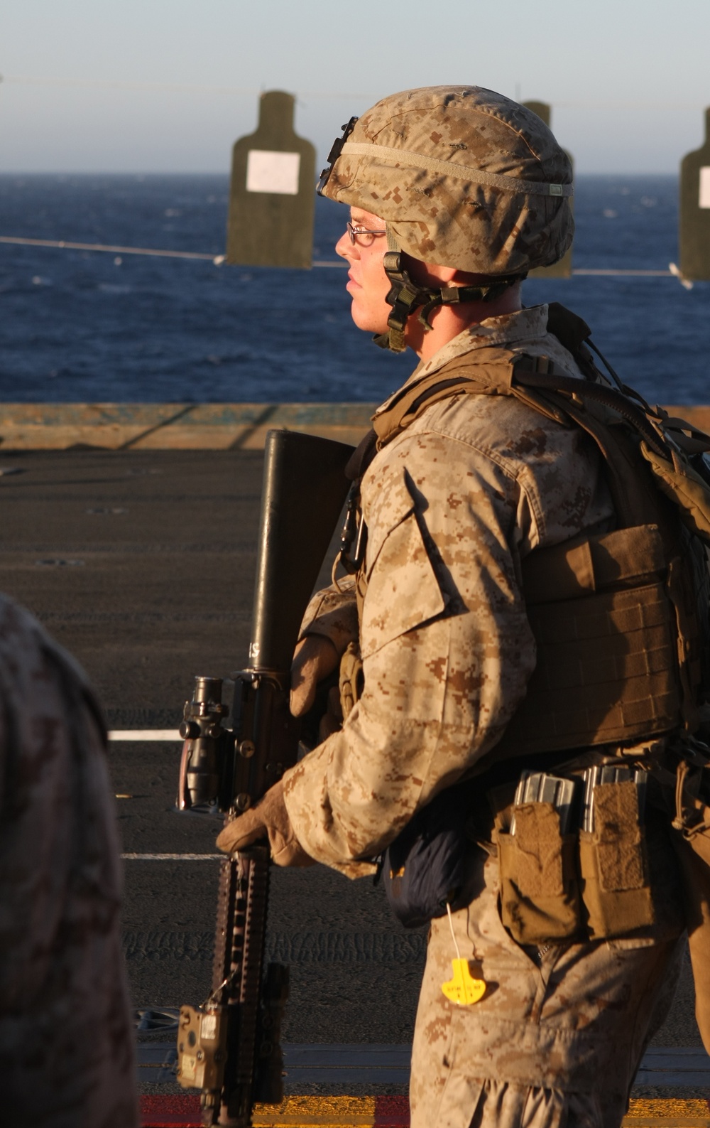 22nd Marine Expeditionary Unit conducts stress shoot aboard USS Bataan