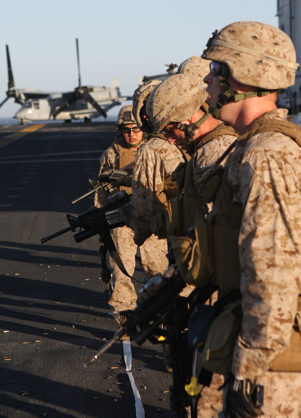 22nd Marine Expeditionary Unit conducts stress shoot aboard USS Bataan