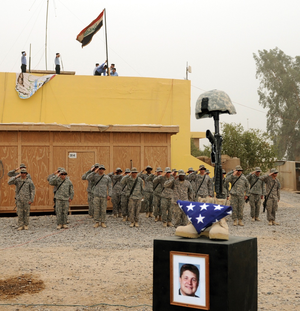 U.S. patrol base renaming ceremony in Samarra honors sacrifice, productive future
