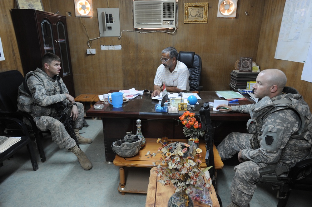 Army Engineers Perform Electrical Service Survey