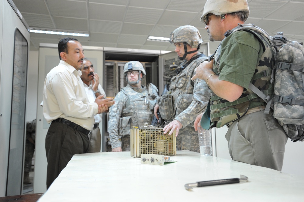 Army Engineers Perform Electrical Service Survey