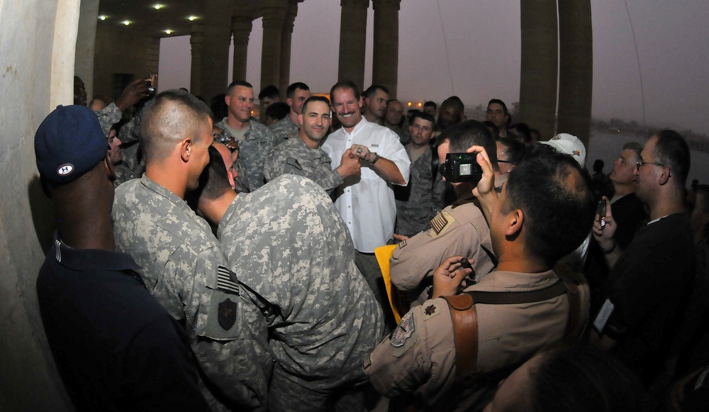 NFL Coaches visit U.S. service members in Iraq