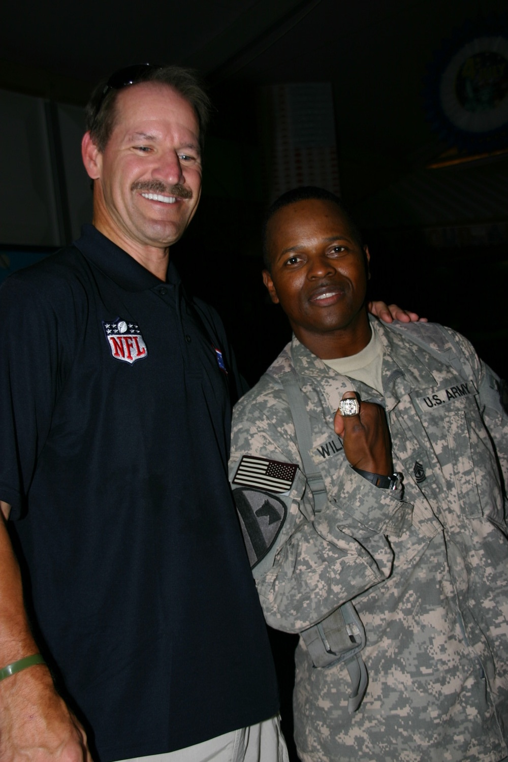NFL Coaches Tour visits Multi-National Division - Baghdad