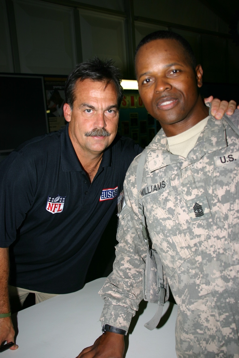 NFL Coaches Tour visits Multi-National Division - Baghdad
