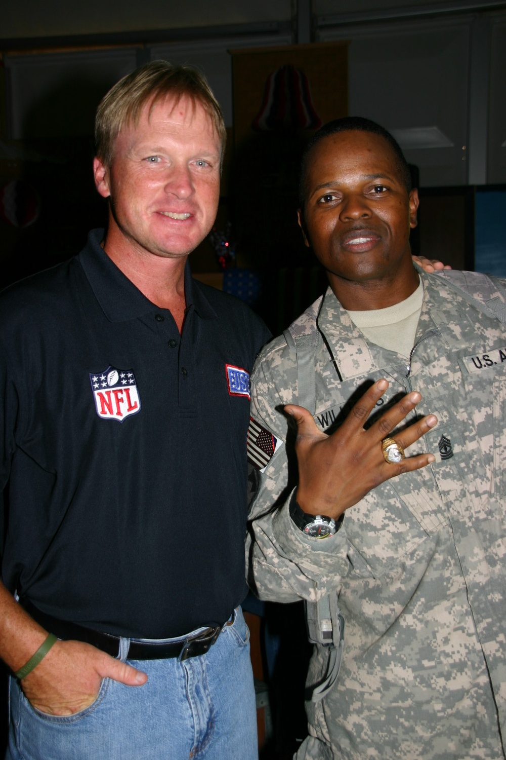 NFL Coaches Tour visits Multi-National Division - Baghdad