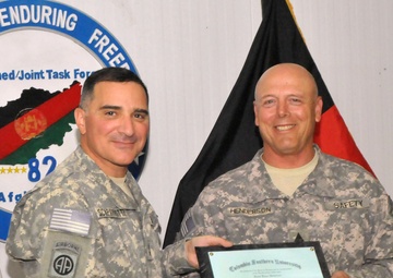 Deployed 82nd Airborne Sergeant Major earns Masters Degree