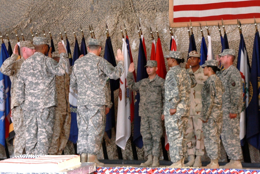 Troops Celebrate America's 233rd Birthday