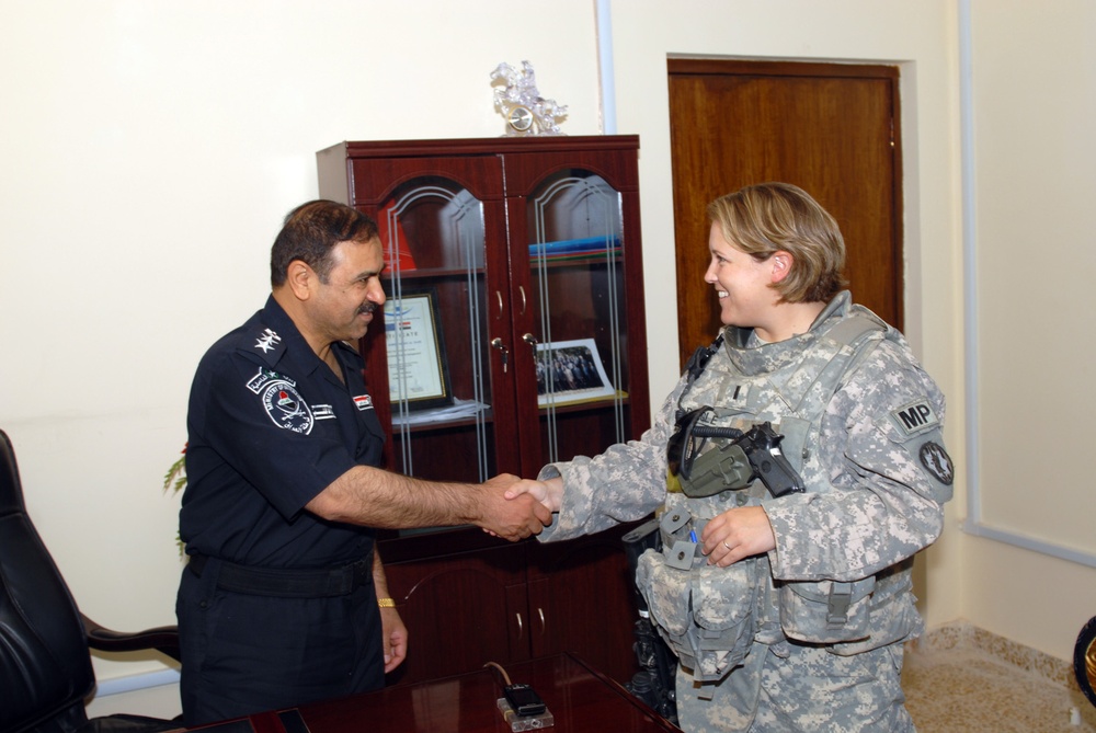 Military Police check progress of Tarmiyah Iraqi Police station