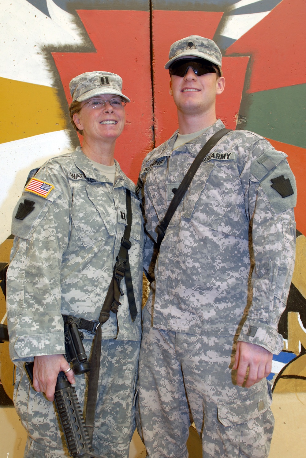 Mother, son serve together in Iraq