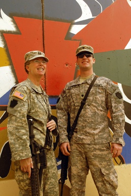 Mother, son serve together in Iraq