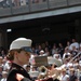 Marine Corps band plays at Yankee Stadium